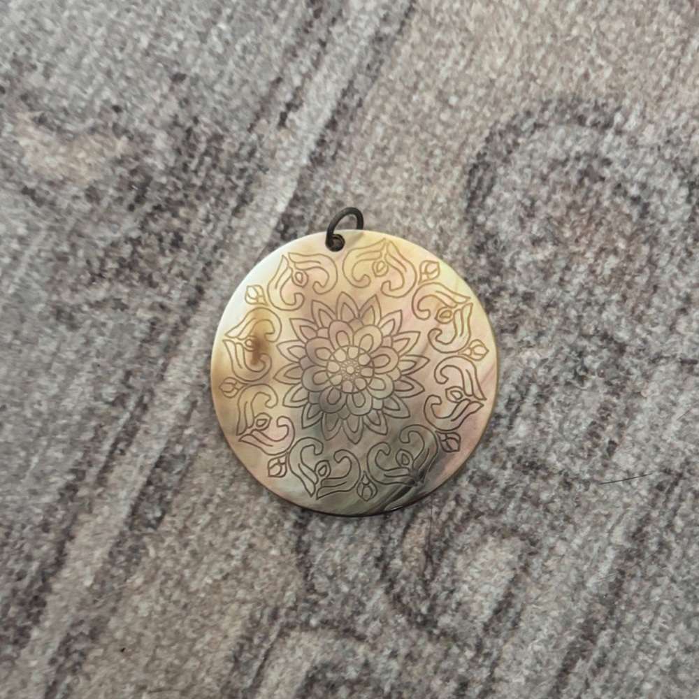 Mandala Patterned Pendant